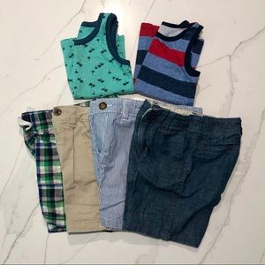 Variety of 3T boys shorts and tanks.